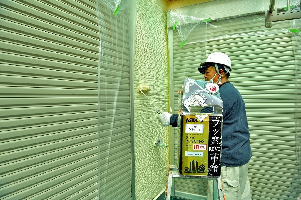 外壁中塗り